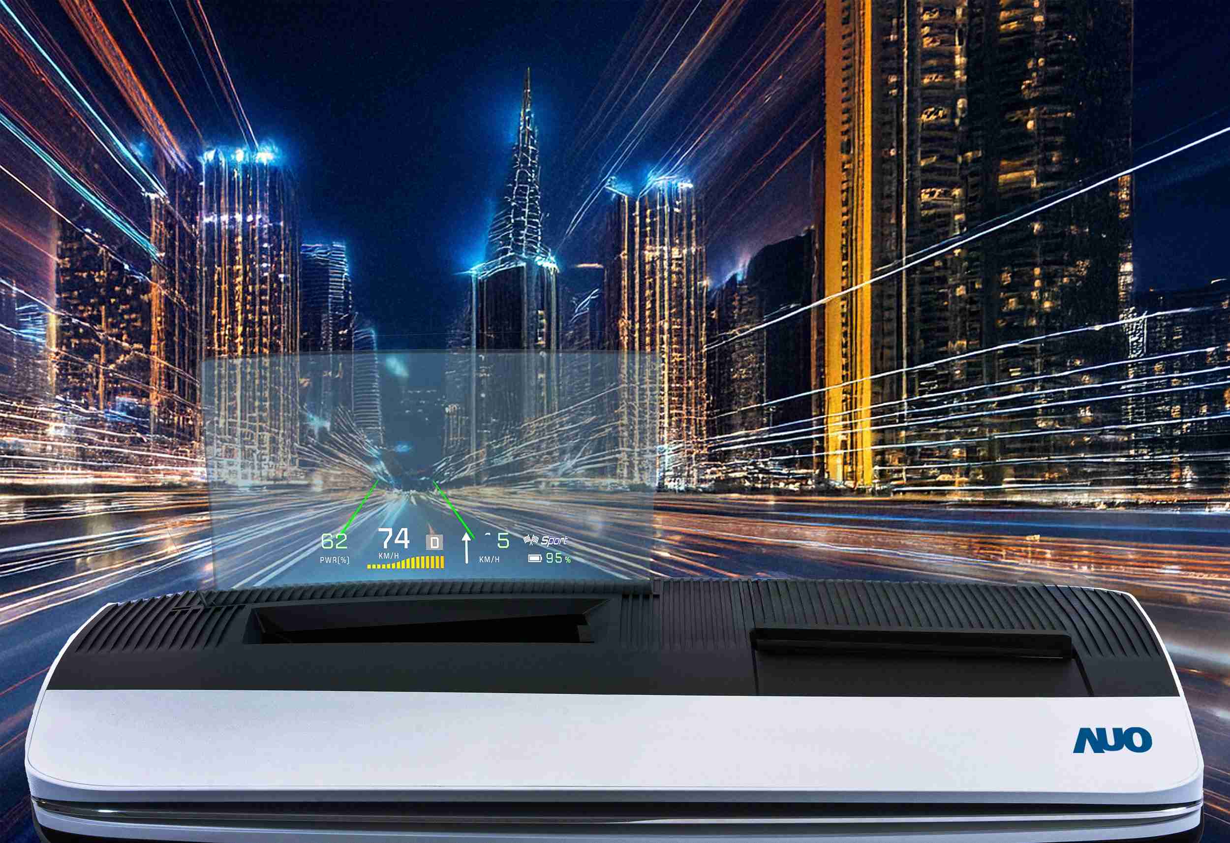 尊龙z6推出13吋Micro LED抬头显示器，，提供高入眼亮度、、、高色彩饱和度的显示质量，，，，在阳光下或黑暗中都清晰可见，，并利用Micro LED模块体积小的优势，，解决车用空间有限的痛点